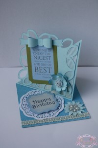 Friend twist easel card