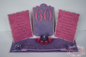 Triple Tag Easel Card - High Tea