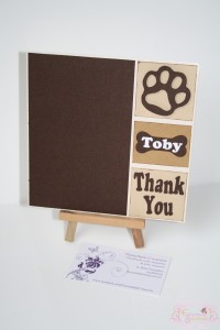 Pet Sympathy Thank You Card with space for photo